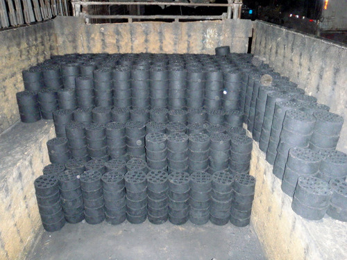 Fire Bricks (a mix of charcoal and clay).